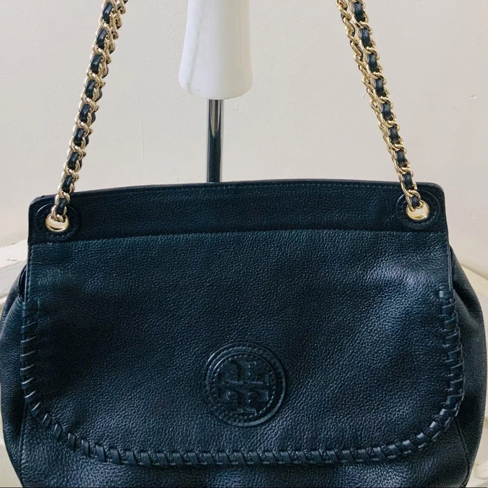 Tory Burch Marion Leather Saddle Bag